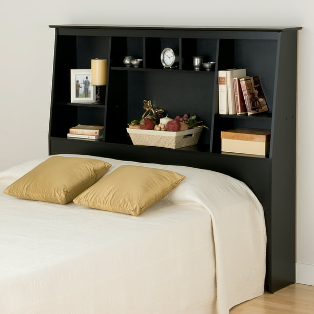 Prepac Sonoma Full Queen Tall Slant, Queen Headboard With Side Storage