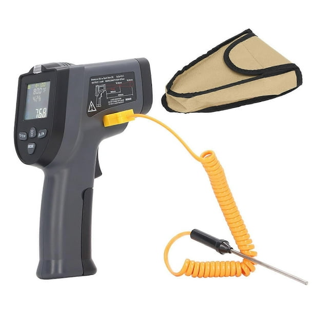 Digital Thermometer Backlit LCD Display Power Indicator K Type Thermocouple NCV Function Temperature Meter