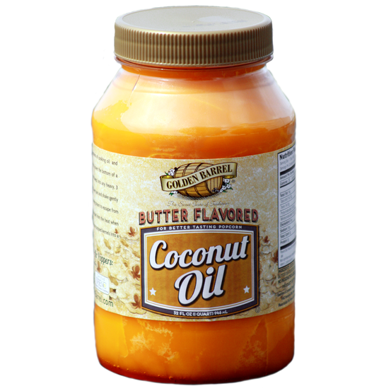 Golden Barrel Butter Flavored Coconut Oil, 32 oz (Pack of 2)