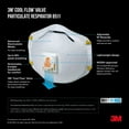 thumbnail image 5 of 3M Cool Flow Valve Respirator 8511, N95, White, 10 Masks, 5 of 12