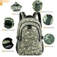 thumbnail image 2 of 30L Travel Backpack for Men & Women,Water-Resistant Lightweight Camo Backpack Hiking Work School Daily Bag,8076 Khaki, 2 of 6
