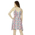 thumbnail image 6 of Bimba Women Multicolor Rayon Short Dress Spaghetti Strap ShiftCustom Dress, 6 of 6