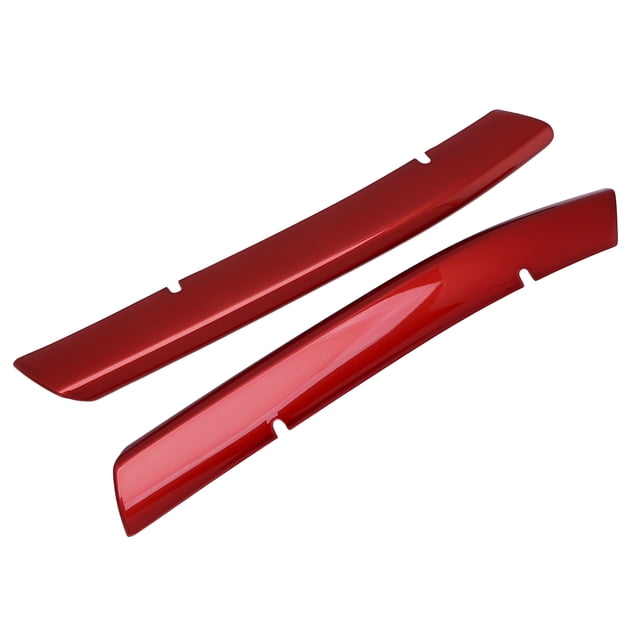 Ouitble Embellecedor de la Cubierta de la Parrilla Delantera del Coche, 2 uds. Reemplazo de los Accesorios del Coche del embellecedor Inferior de la Rejilla Delantera roja para CX-5 2017-2020