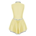 thumbnail image 4 of YONGHS Women's Shiny Sequins Sleeveless Figure Ice Skating Competition Dress Ballet Dance Leotard Yellow XL, 4 of 7