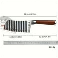 thumbnail image 5 of Durable 304 Stainless Steel Wavy Cutter For Home Cooks And Cooking Enthusiasts, 5 of 8