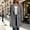 Gray, variant on Wovilon Women's Tweed Coat Notch Lapel Button Down Mid-Length Wool Blend Overcoat Top 8 Colors Fall Winter