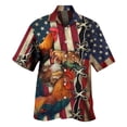 thumbnail image 2 of Camisas y blusas con estampado digital de animales para hombre, camisas casuales de manga corta a la moda para fiestas, playa, sueltas, para hombre, 2 of 5