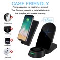 thumbnail image 4 of 3 in 1 Foldable Wireless Charging Station, Compatible with Mobile Phone/Apple Watch/Bluetooth Headset Multi-Functional 15W QI Wireless Fast Charger, 4 of 9