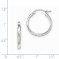 thumbnail image 4 of 14K White Gold Hoop Earrings, 4 of 4