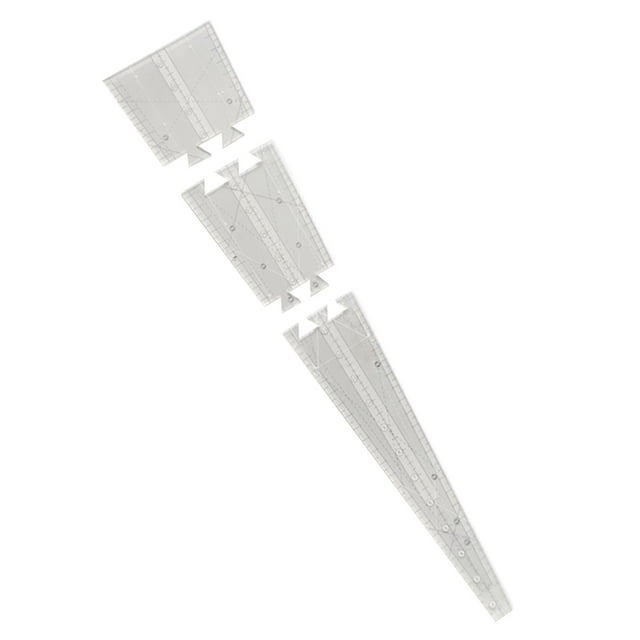 GUOOL Clear Acrylic Patchwork Ruler DIY Craft Cutting Mats Arts Crafts Sewing Triangle 22inch Length