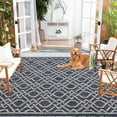 thumbnail image 6 of Area Rug 7'10x10'2 Modern Indoor Outdoor Rug Waterproof Patio Rug Camping RV Throw Rugs Geometric Area Rug for Backyard Deck Picnic Porch Beach, 6 of 7