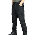 thumbnail image 4 of LSLJS Pantalon pour Homme à Multiples Poches Pantalon Cargo Tenue de Travail Combat Poche Cargo, 4 of 5