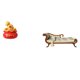 thumbnail image 1 of Escultura de escritorio con forma de figura de madera, sofá, silla en miniatura, estatua de resina con forma de cuenco del tesoro, decoración funciona, 1 of 8