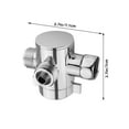 thumbnail image 2 of FUTUREORYY 1PC Shower Base Water Divider Stainless Steel Arc Buckle for Bathroom Faucet, 2 of 8