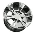 thumbnail image 1 of Rimbre de la Rueda de 12 Pulgadas, Aleación de Aluminio a Prueba de ÓXido de 25x8-12 Ruedas para Carrito de, 1 of 7