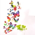 thumbnail image 4 of Labymos 12Pcs Wall Stickers Double-layerd PVC Butterfly Shape Wall Decal Sticker Home Living Room Nursery, 4 of 7