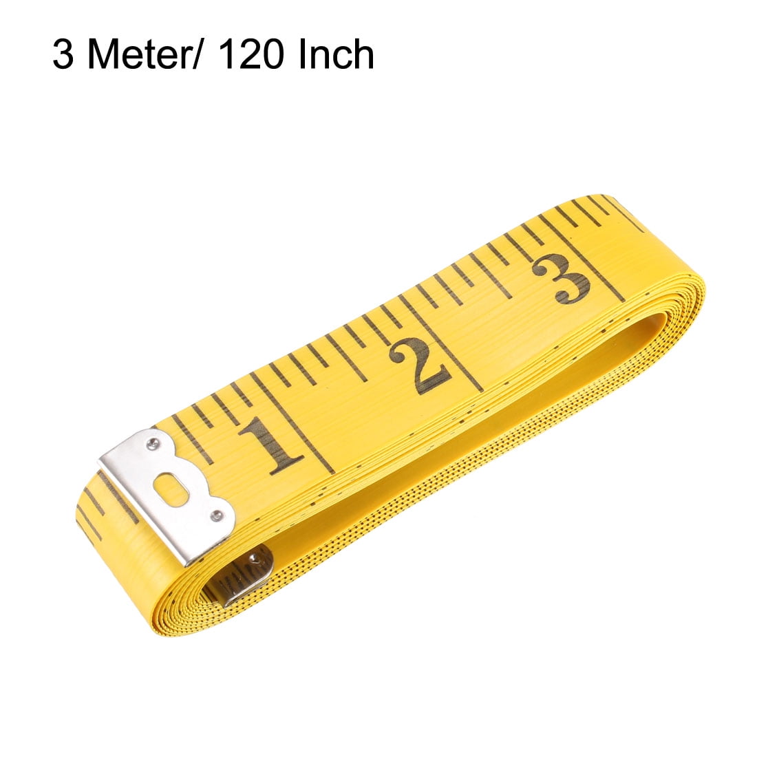 Uxcell 120 Inch Soft Cloth Tape Measure for Tailor Sewing 3 Meters Yellow 