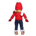 thumbnail image 2 of Ounissouiy Conjunto de ropa para muñecas de 18 pulgadas con tema navideño, suéteres rojos y blancos, pantalones, sombreros, guantes, 5 uds. Muñecas y casas de muñecas verde blanco, 2 of 6