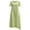 Green, variant on Tied Cold Shoulder Midi Dress for Women Summer Casual Shift Dress with Textured Linen-Like Fabric,Side Pockets,and Relaxed Fit for Vacation Daily Style