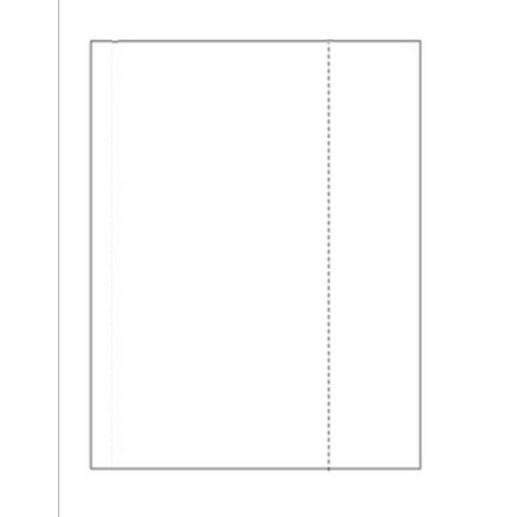 Business Form, 8.5" x 11", w Perfed Side 2-1/4", White Bond Paper - 500 Sheets