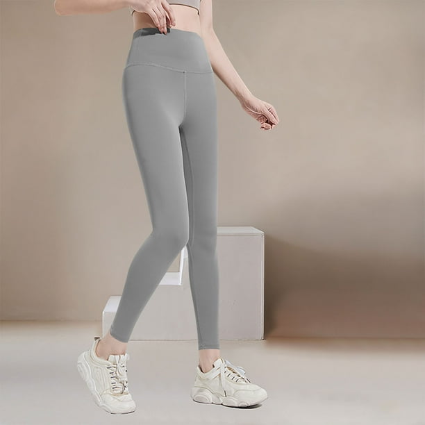Pantalones deportivos casuales de cintura alta para mujer, con efecto lifting y medias de seda.