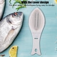 thumbnail image 3 of Raspador de pescado, eliminación rápida de piel de pescado Cuchillo raspador de pescado Cepillo raspador de pescado Características mejoradas, 3 of 12