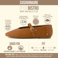 thumbnail image 3 of Cushionaire Bistro Mary Jane Flats for Women - Woven Ballet Flats with Strap and Memory Foam for All-Day Comfort | Womens Casual Shoes, 3 of 15