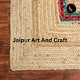thumbnail image 4 of Jaipur Art And Craft Rectangle Jute Cotton Handmade Area Rug Boho Eco Friendly Carpet (5x8 Sq ft), 4 of 5