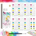 thumbnail image 1 of Pocket Watercolor Painting Book  Travel Pocket Watercolor Kit  Watercolor Paint Bookmark  Improve Creativity and Concentration  for Artist  Beginning  Students Painters, 1 of 5