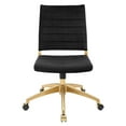 thumbnail image 5 of Modway Jive Armless Mid Back Performance Velvet Office Chair in Black, 5 of 9