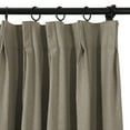 thumbnail image 3 of TWOPAGES Polyester Curtain 84 W X 63 L Inch Blackout Pinch Pleat Hanging Style Drape for Bedroom, 1 Panel, Light Brown, 3 of 5
