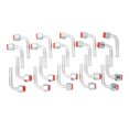 thumbnail image 2 of 20 Piezas Codo De 90 Grados Conector De Lengüeta Conector De Tubo De Aire Acondicionado Hembra, 2 of 7