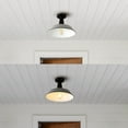 thumbnail image 5 of JONATHAN Y Camila 14" 1-Light Classic Industrial Indoor/Outdoor Iron LED Semi Flush Mount, Gray/White, JYL7617D, 5 of 9