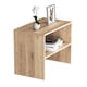 thumbnail image 1 of MORU Mesa Auxiliar POP Roble, Mesita de noche, mesa lateral para sala, mesa auxiliar con estantes, mesa auxiliar de lámpara, mesa de sala o recamara, es ideal para tu hogar u oficina MORU Pop Roble, Moderno Minimalista, 1 of 8