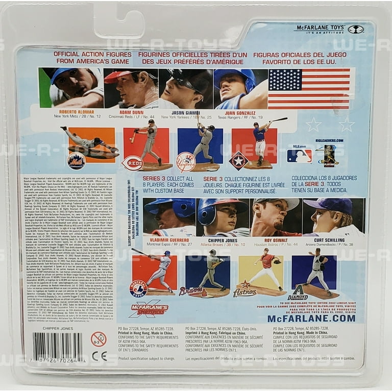 マクファーレンズ 全６種 McFARLANE MLB 3-InchSeries2 McFarlane MLB Sports Picks Series 3 Chipper Jones Action