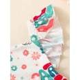 thumbnail image 4 of Bagilaanoe 0-18M Infant Baby Girl 4th of July Clothes Independence Day Outfits Letter Floral Print Romper Sleeveless Playsuit Summer Clothing, 4 of 9