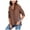 Brown - brown, variant on Free People Womens Distressed Pullover Sweater, Off-White, Medium