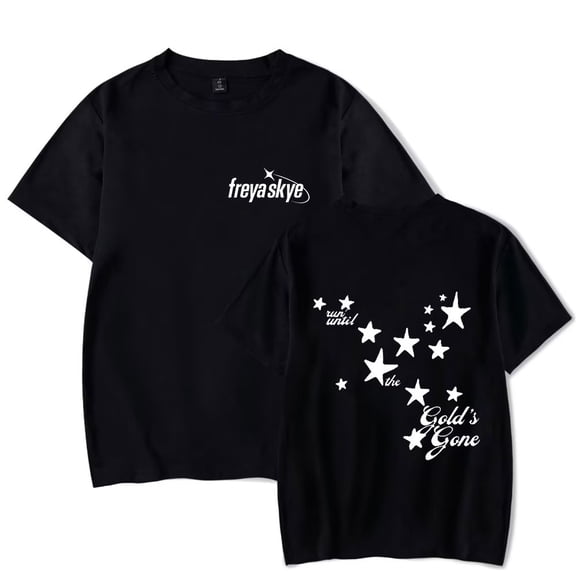 Freya Skye Merch Gold's Gone Print T-Shirt – Unisex Graphic Short Sleeve Tee, Casual Streetwear Concert Outfit Gift for Music Lovers