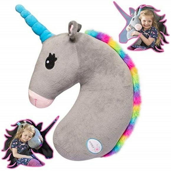 Tulatoo Unicorn Travel Pillow - The Perfect Unicorn Pillow and Kids Travel Pillow - Can be Used as a seat Belt Pillow for Kids, Kids car Neck Pillow, Seatbelt Pillow