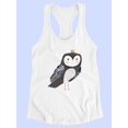 thumbnail image 3 of Crowned Critter I Racerback Tank Women -Victoria Borges Designs, Female Large, 3 of 4