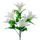 thumbnail image 3 of 6x Ramo de flores artificiales de lirio de tallo largo único para decoración del hogar en blanco, 3 of 9