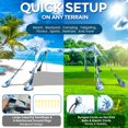 thumbnail image 2 of Refugio solar portátil Beach Canopy VIONMI de 3 x 3 m UPF50+, 2 of 7