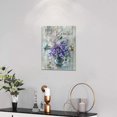 thumbnail image 2 of Bathroom Wall Art Farmhouse Bathroom Wall Decor Purple Flower Hummingbird Canvas Painting Prints Rustic Bathroom Pictures for Wall Modern Artwork Home Decoration for Bathroom Bedroom 12"x16", 2 of 6