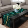 thumbnail image 4 of Marble Green Table Runner 90 Inches Long, Retro Abstract Ombre Gold Nature Cracks Kitchen Coffee Dining Table Decoration for Home Party Birthday Wedding Home Decor 13x90 Inches, 4 of 8