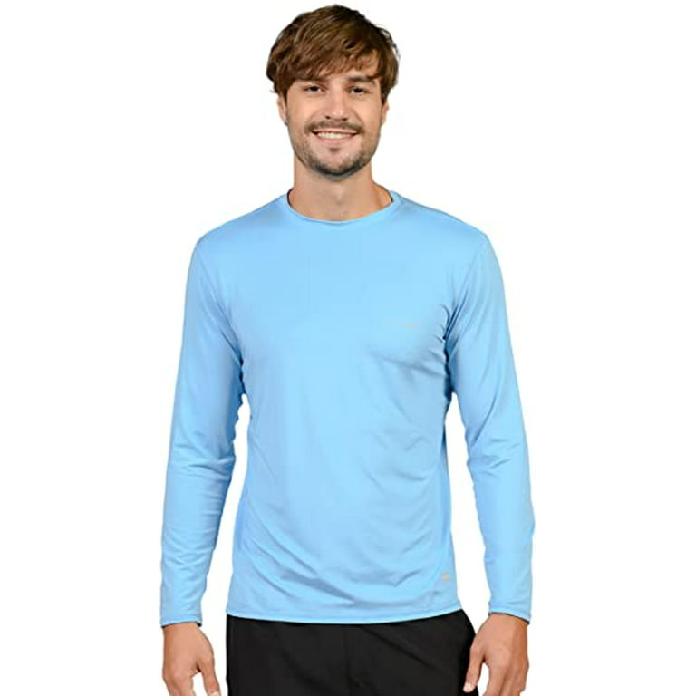 Wave Runner Swim Shirts for Men Uv Sun Protective Rash Guard Workout Shirts  Quick Dry Outdoor Shirt for Fishing, Running