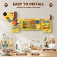 thumbnail image 5 of WoodTooy Dog Activity Wall Busy Board Wooden Sensory Educational Shape Sorting Toy 10+ Interactive Pet-Themed Activities 1 Count 52 in x 13 in x 13 in, 5 of 6