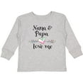 thumbnail image 3 of Inktastic Nana and Papa Love Me- Heart Grandchild Boys or Girls Long Sleeve Toddler T-Shirt, 3 of 5