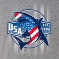 thumbnail image 6 of Wild Bobby Great White Shark USA Since 1776 Women Tri-Blend Racerback Tank Top, 6 of 6