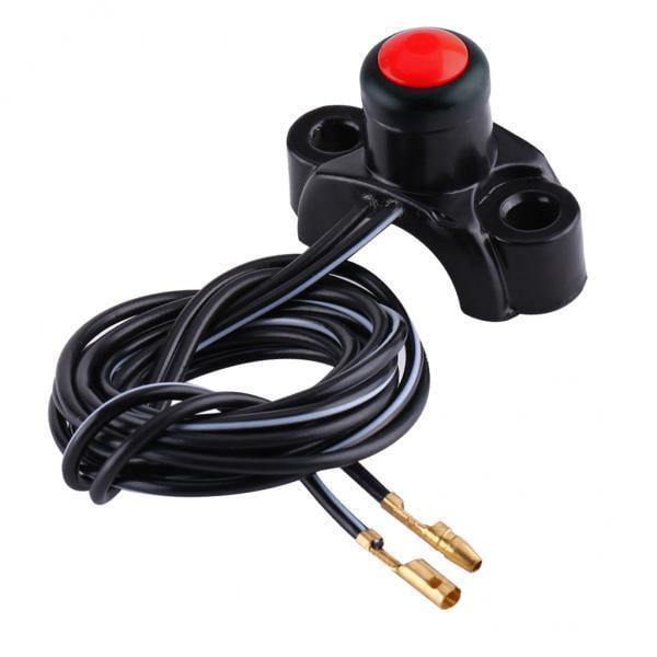 2 Interruptores de Botón de Motor ATV 22 Mm Interruptor de Botón de Arranque de Motor de Manillar para Vehículos Todo Terreno, , Carritos Go Yotijar Interruptor de parada de arranque del motor