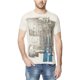 thumbnail image 1 of Playera gráfica Buffalo David Bitton de borde crudo para hombre color hueso extragrande, 1 of 1